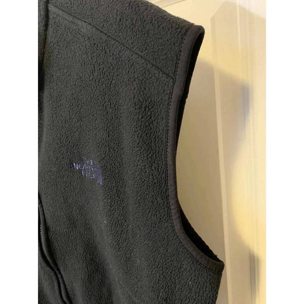 Vintage The North Face Polar Fleece Vest Size M Broken Zipper‎ Left Pocket